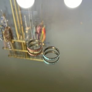 Two Pura Vida Rings: Happy and Salty